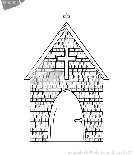 Image of sketch of the church