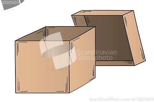 Image of open paper box