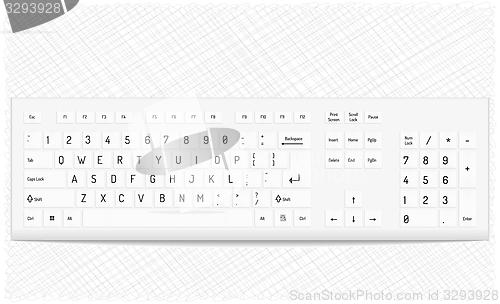 Image of white keyboard