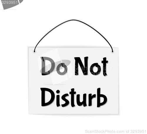 Image of do not disturb sign