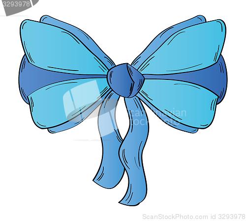 Image of ribbon on the white background