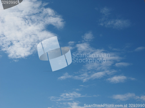 Image of Blue sky with clouds background