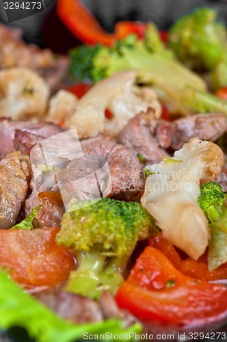 Image of meat with vegetables