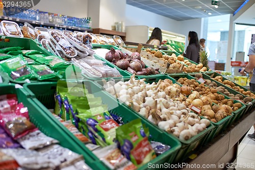 Image of Fruits and vegetables at market