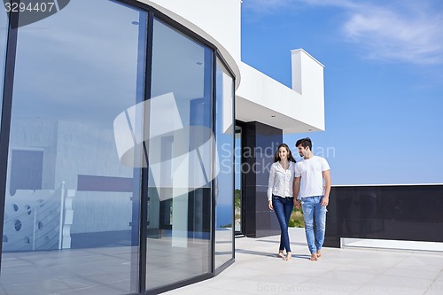 Image of happy young romantic couple have fun arelax  relax at home