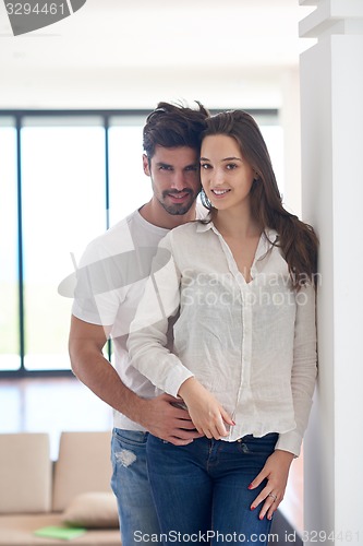 Image of happy young romantic couple have fun arelax  relax at home