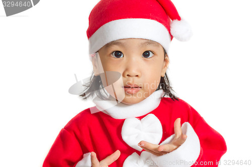 Image of Asian Chinese Santa Girl