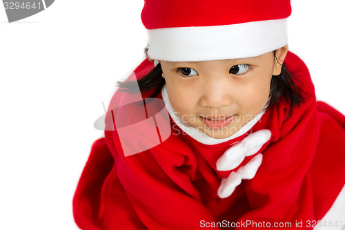 Image of Asian Chinese Santa Girl