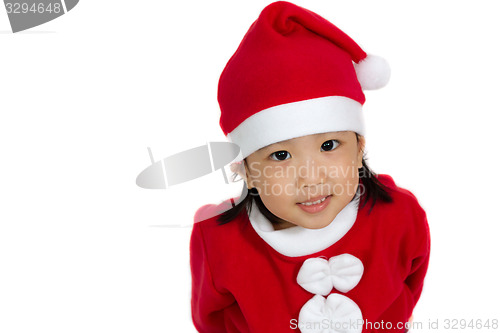 Image of Asian Chinese Santa Girl