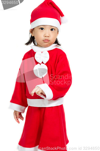 Image of Asian Chinese Santa Girl