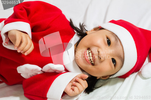 Image of Asian Chinese Santa Girl