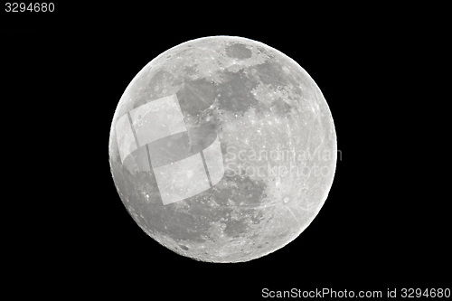 Image of Full moon closeup