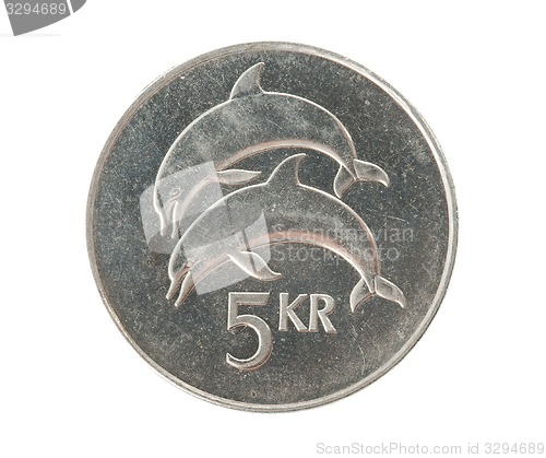 Image of Icelandic 5 krona coin