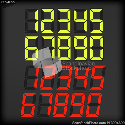 Image of Digital Numbers