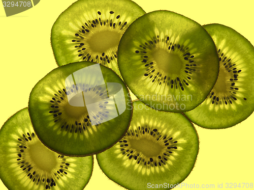 Image of sliced Kiwifruit