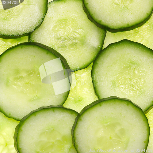 Image of sliced cucumber