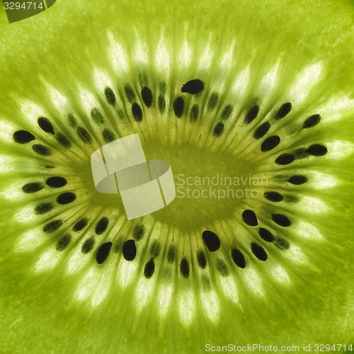 Image of sliced Kiwifruit detail
