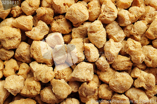 Image of Soya protein chunks background