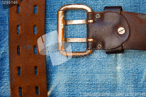 Image of vintage leather belt