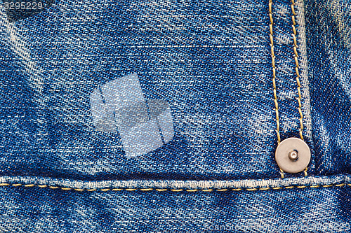 Image of blue jeans, close up