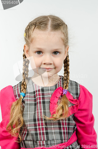 Image of Portrait of a four-year girl