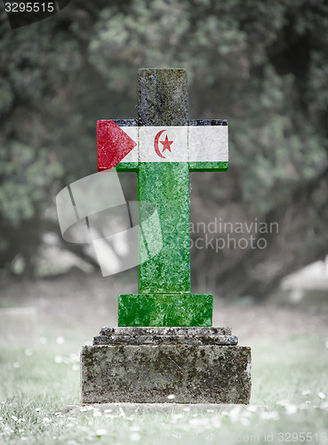 Image of Gravestone in the cemetery - Western Sahara