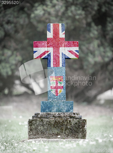 Image of Gravestone in the cemetery - Fiji