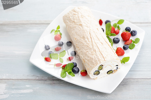 Image of summer Swiss roll