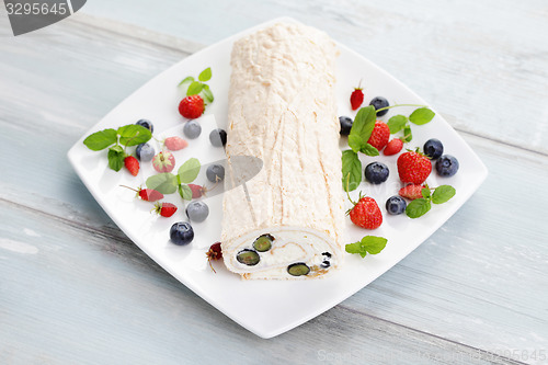 Image of summer Swiss roll