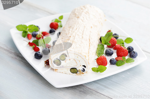 Image of summer Swiss roll