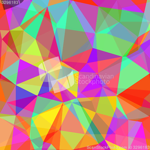 Image of Abstract Colorful Polygonal Background