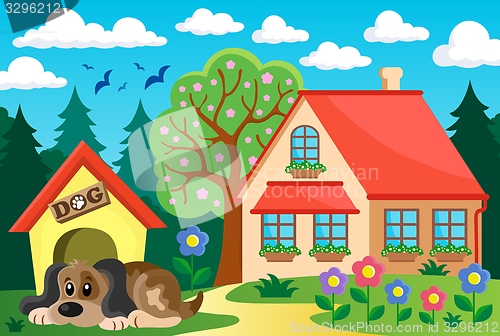 Image of House with dog theme 2
