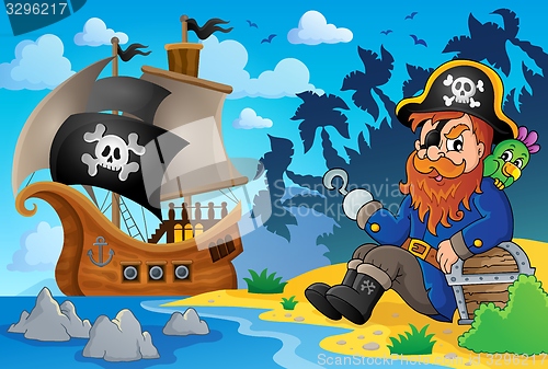Image of Sitting pirate theme image 8