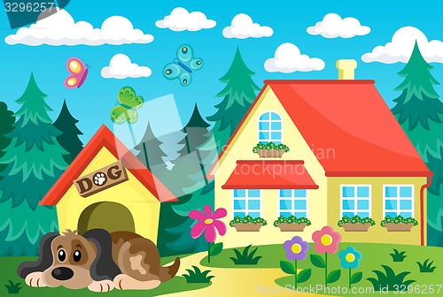 Image of House with dog theme 1
