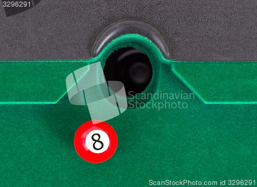 Image of Red snooker ball - number 8