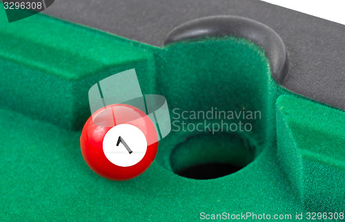 Image of Red snooker ball - number 1