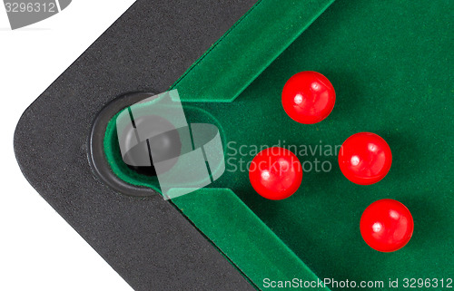 Image of Red snooker balls