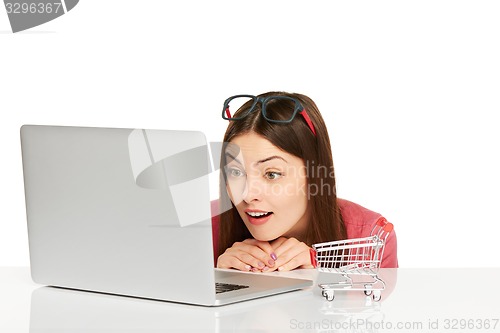 Image of Online shopping concept.