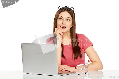 Image of Online shopping concept.