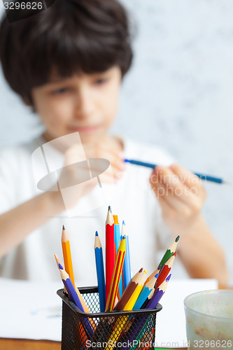 Image of pencil holders with pencil