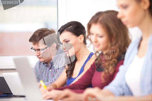 Image of students studying at school