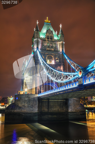 Image of Tower bridge in London, Great Britain