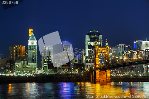 Image of Cincinnati downtown overview