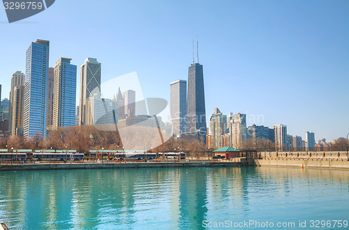 Image of Chicago downtown cityscape