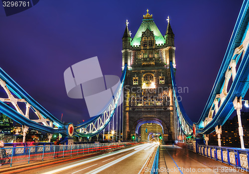 Image of Tower bridge in London, Great Britain