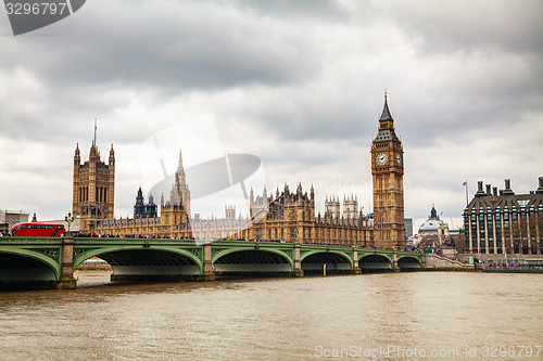 Image of Overview of London with the Elizabeth Tower