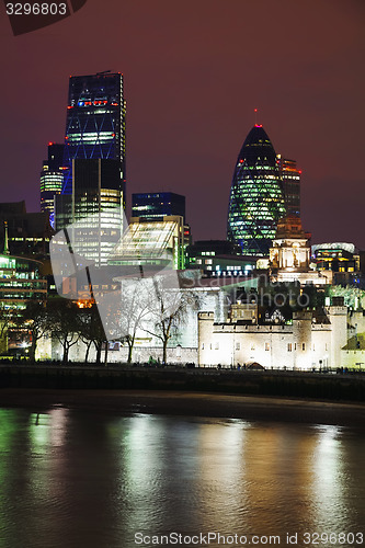 Image of London city at the night time