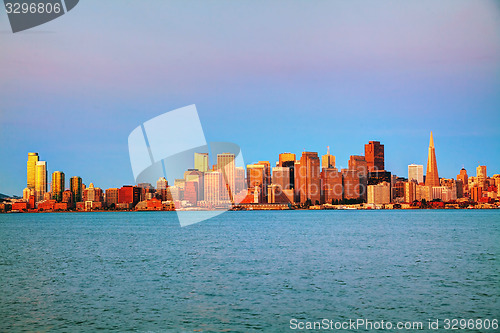 Image of Downtown of San Francisco as seen from the bay