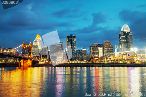 Image of Cincinnati downtown overview