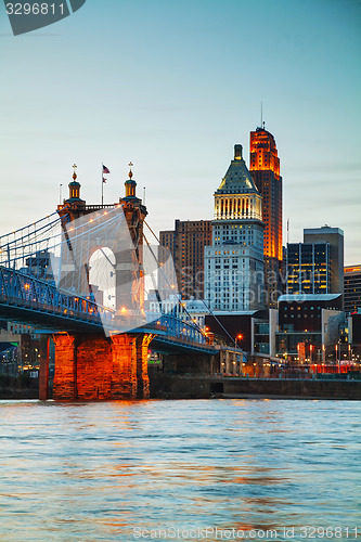 Image of Cincinnati downtown overview